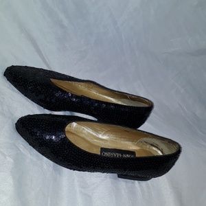 Ann Marino Black Flats Size 5-1/2 M
